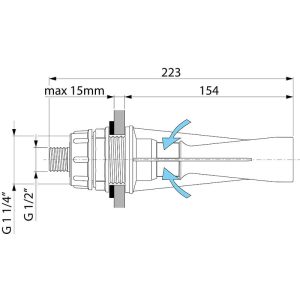Αναδευτήρας Οριζόντιος Ίσιος PVC 1.5mm image 1