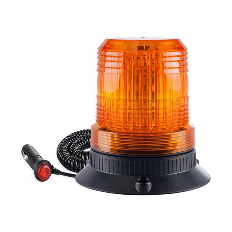 Φάρος LED Πορτοκαλί Μαγνητική Βάση 80LED AMIO 1503