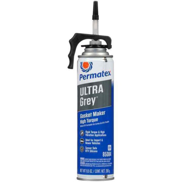 Φλαντζόκολλα Σιλικόνης Gasket Maker Ultra Grey 269g της PERMATEX. Ιδανική για κινητήρες και βιομηχανικές εφαρμογές, Με αντοχή σε θερμοκρασίες έως 260°C