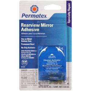 Kιτ Κόλλας Καθρέπτη Rearview Mirror Adhesive Kit 0.9ml της PERMATEX για γρήγορη και αξιόπιστη εγκατάσταση καθρέπτη. Ικανότητα πλήρους συγκόλλησης σε 30 λεπτά.