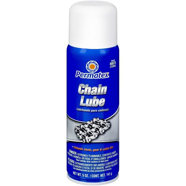 Σπρέι Γράσο Αλυσίδας Chain Lubricant 141g της PERMATEX. Προστασία και αντοχή για τις αλυσίδες σας. Ιδανικό για μοτοσικλέτες, ποδήλατα και άλλα μηχανήματα.