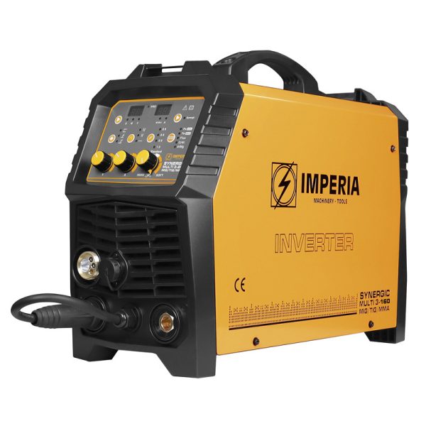 IMPERIA Ηλεκτροσυγκόλληση Inverter Synergic Multi 3 - 160A MIG/TIG/Ηλεκτροδίου MMA με κορυφαία τεχνολογία και απόδοση. Ιδανική για κάθε συγκόλληση